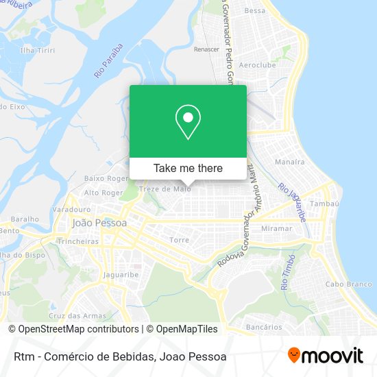Rtm - Comércio de Bebidas map