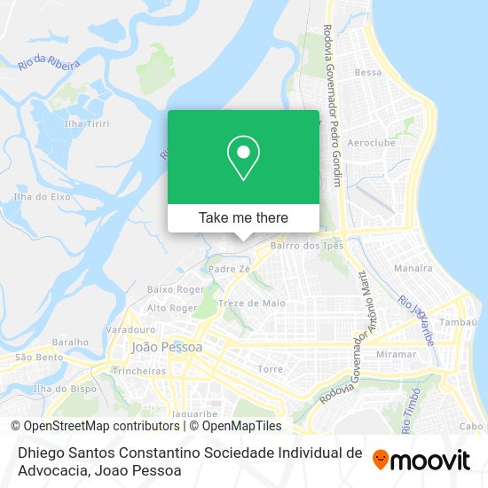 Dhiego Santos Constantino Sociedade Individual de Advocacia map
