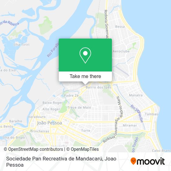 Sociedade Pan Recreativa de Mandacarú map