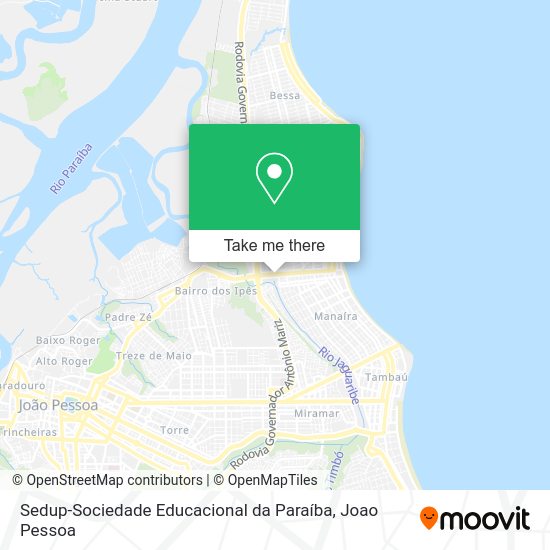 Sedup-Sociedade Educacional da Paraíba map