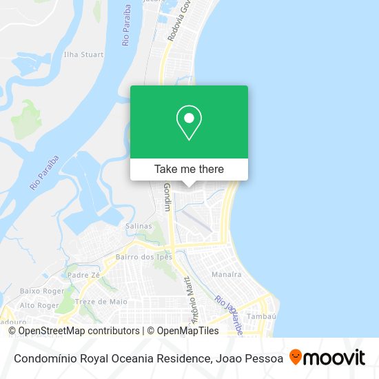 Condomínio Royal Oceania Residence map