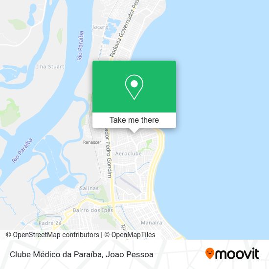 Clube Médico da Paraíba map