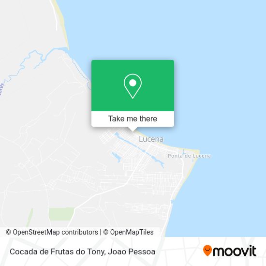 Cocada de Frutas do Tony map