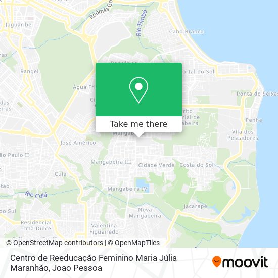Centro de Reeducação Feminino Maria Júlia Maranhão map