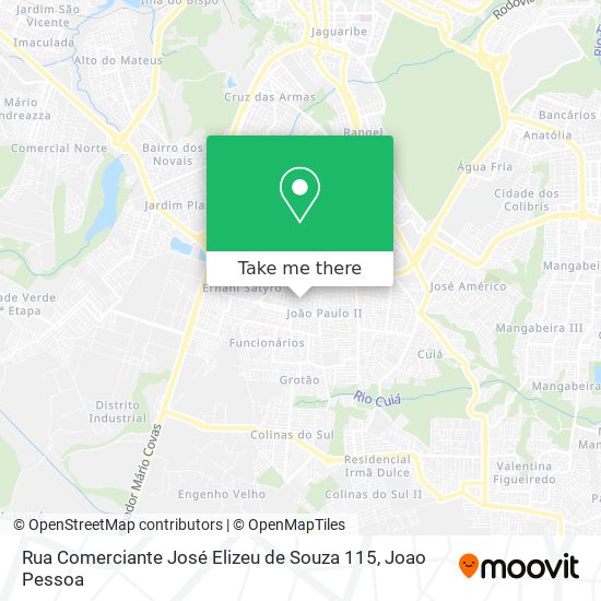 Rua Comerciante José Elizeu de Souza 115 map