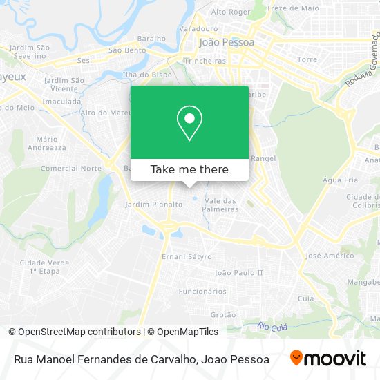 Rua Manoel Fernandes de Carvalho map