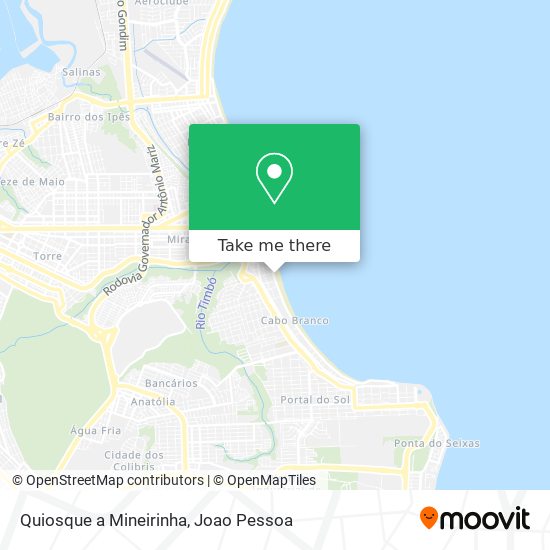 Quiosque a Mineirinha map