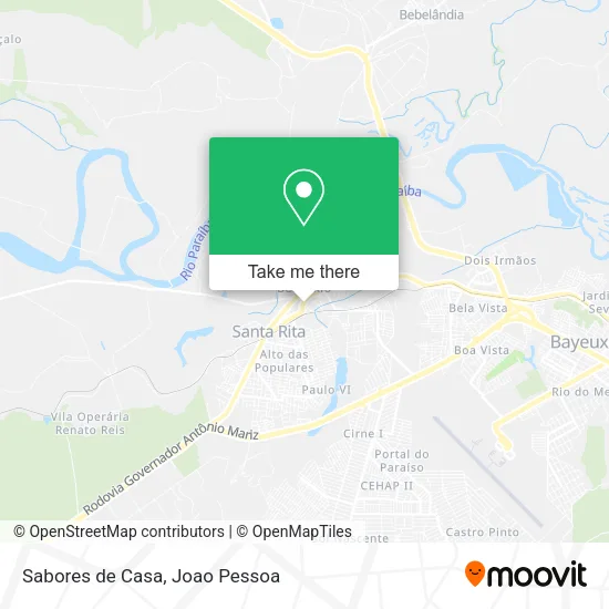 Sabores de Casa map