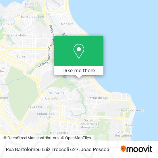 Rua Bartolomeu Luiz Troccoli 627 map
