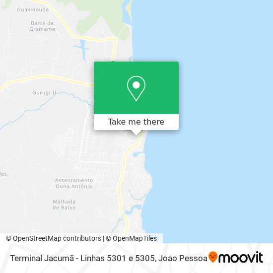 Terminal Jacumã - Linhas 5301 e 5305 map