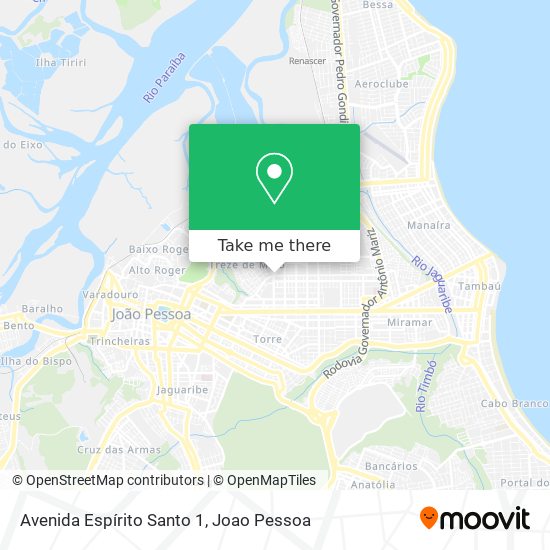 Avenida Espírito Santo 1 map