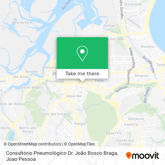 Consultório Pneumológico Dr. João Bosco Braga map