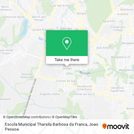 Mapa Escola Municipal Tharsila Barbosa da Franca