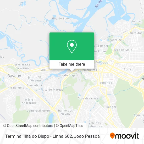 Terminal Ilha do Bispo - Linha 602 map