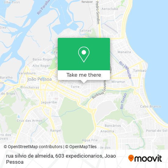 rua silvio de almeida, 603 expedicionarios map