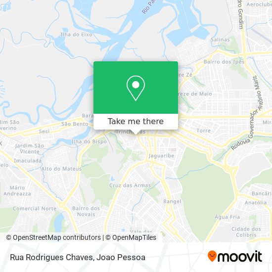 Mapa Rua Rodrigues Chaves