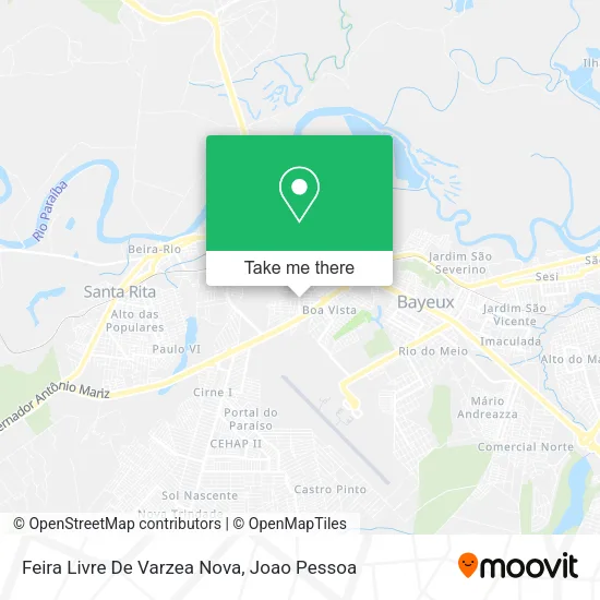 Feira Livre De Varzea Nova map