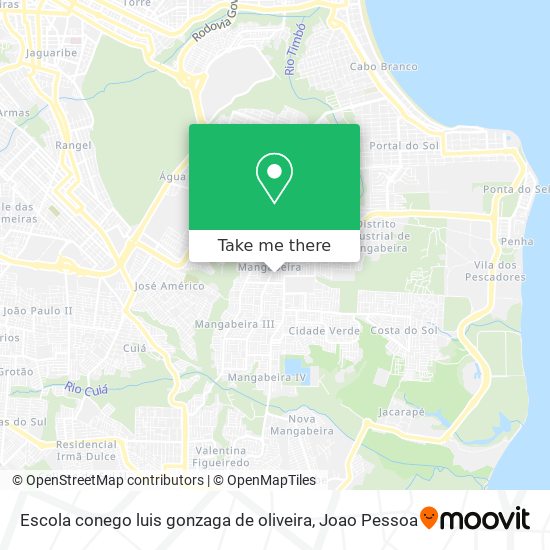 Escola conego luis gonzaga de oliveira map