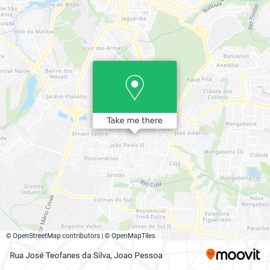 Rua José Teofanes da Silva map