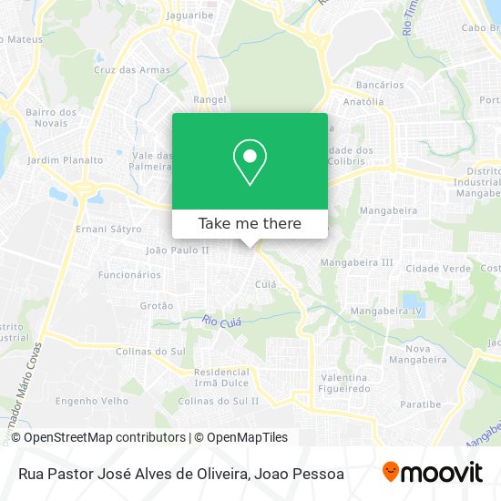 Rua Pastor José Alves de Oliveira map