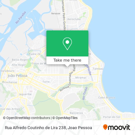 Mapa Rua Alfredo Coutinho de Líra 238