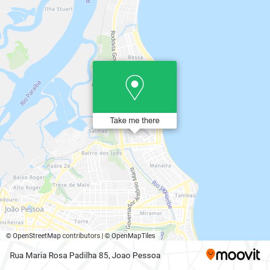 Mapa Rua Maria Rosa Padilha 85