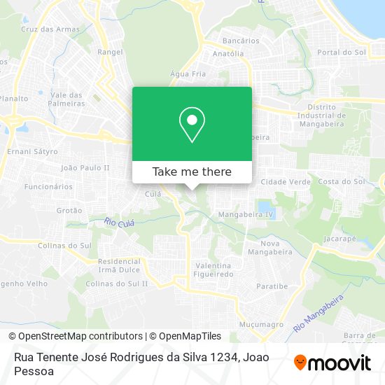 Rua Tenente José Rodrigues da Silva 1234 map