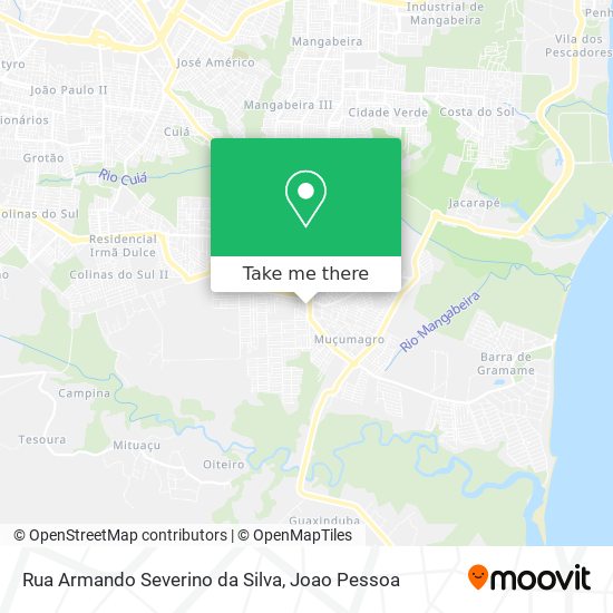 Rua Armando Severino da Silva map