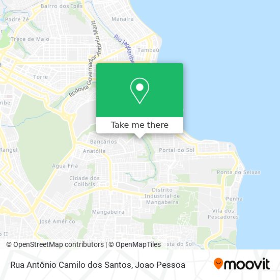 Rua Antônio Camilo dos Santos map