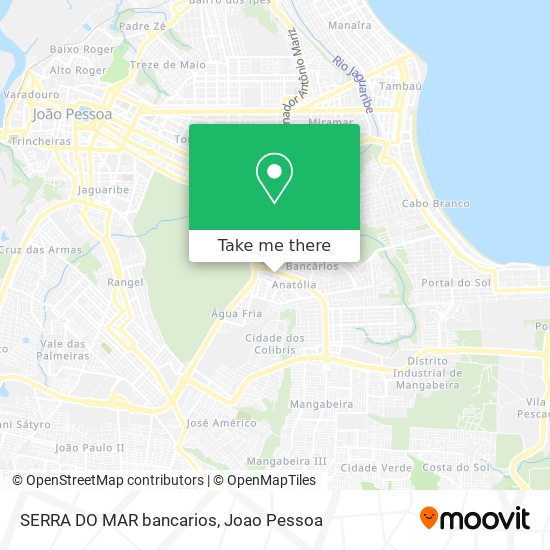 SERRA DO MAR bancarios map