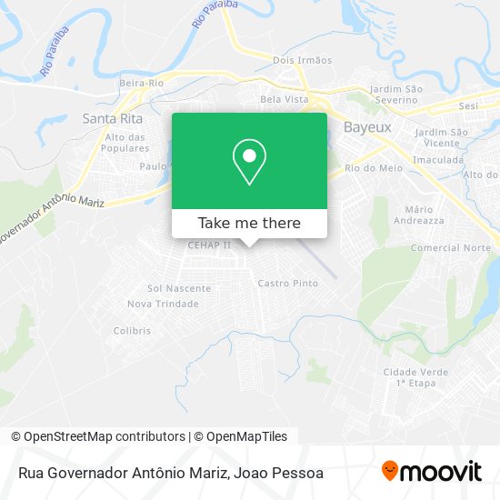 Rua Governador Antônio Mariz map