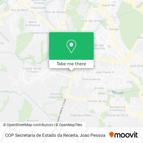 COP Secretaria de Estado da Receita map