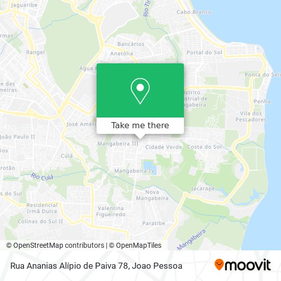 Rua Ananias Alípio de Paiva 78 map