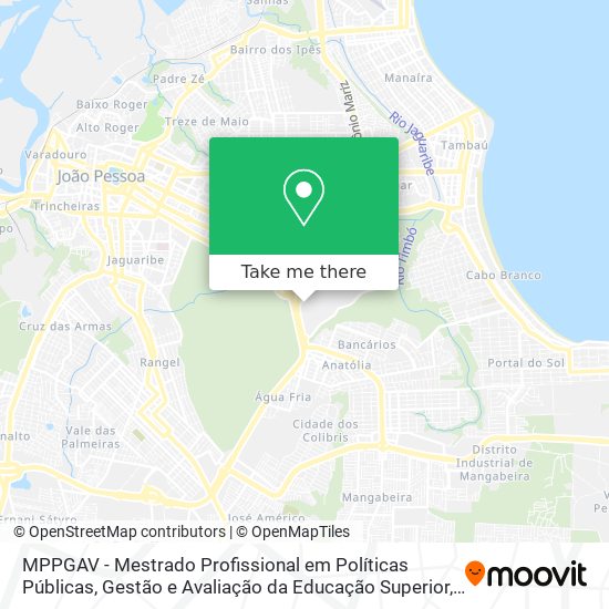 MPPGAV - Mestrado Profissional em Políticas Públicas, Gestão e Avaliação da Educação Superior map