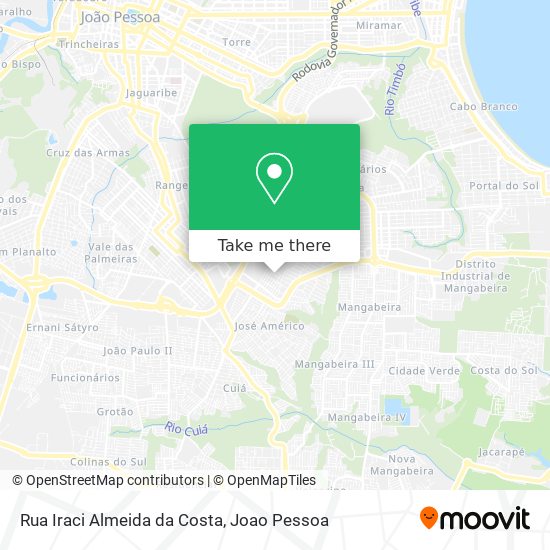 Rua Iraci Almeida da Costa map