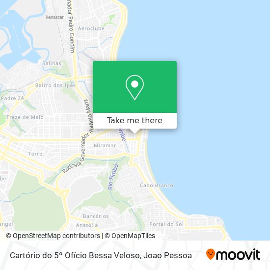 Cartório do 5º Ofício Bessa Veloso map