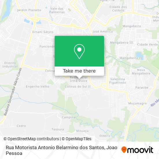 Rua Motorista Antonio Belarmino dos Santos map