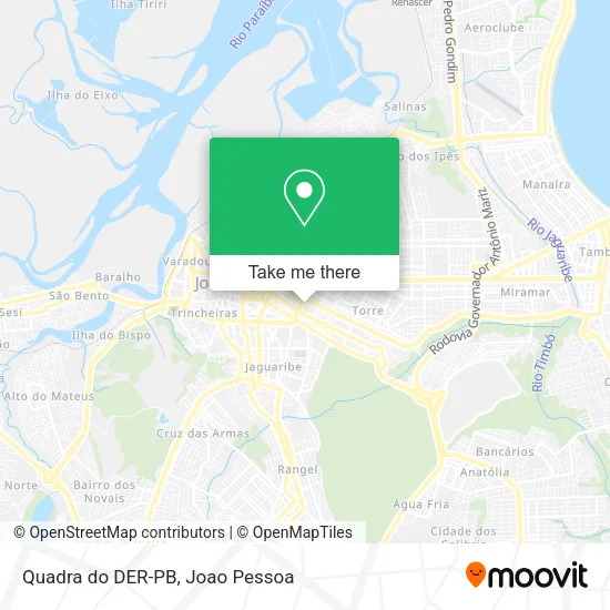 Quadra do DER-PB map