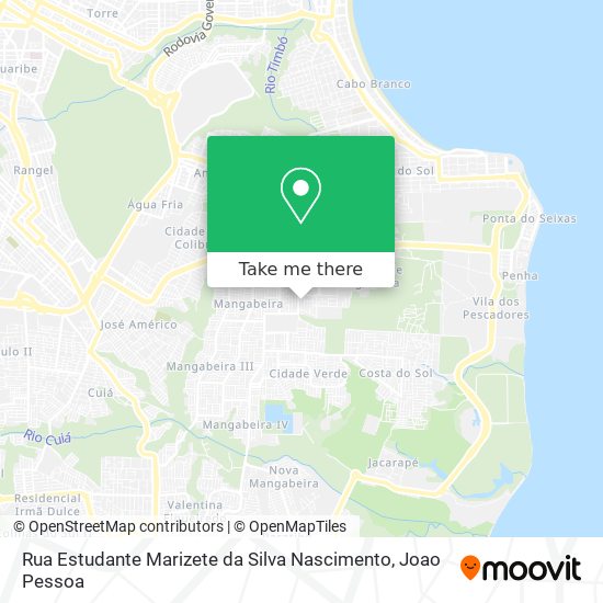 Rua Estudante Marizete da Silva Nascimento map