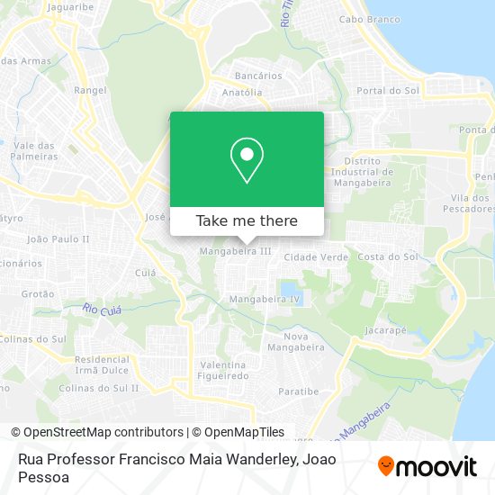 Rua Professor Francisco Maia Wanderley map