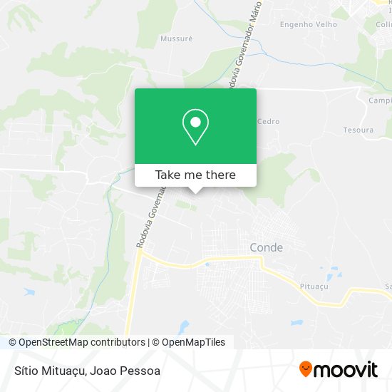 Sítio Mituaçu map