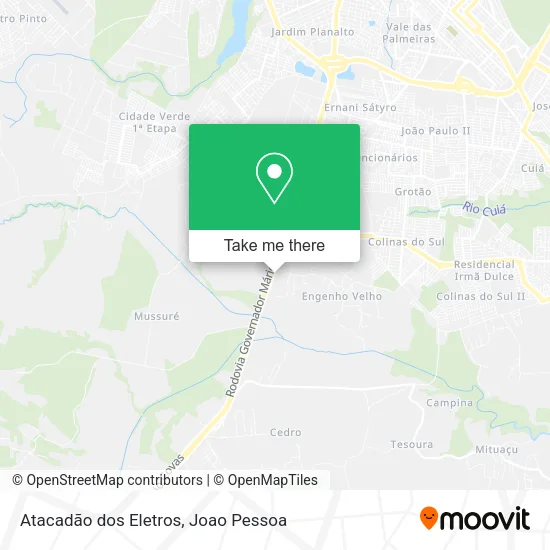 Atacadão dos Eletros map