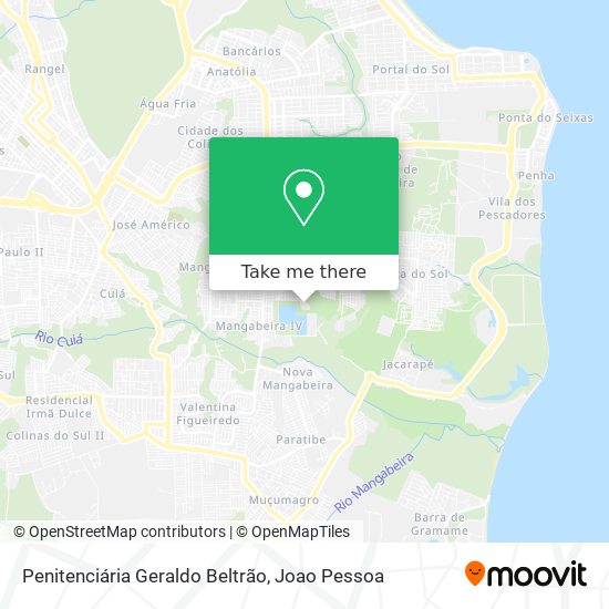 Penitenciária Geraldo Beltrão map