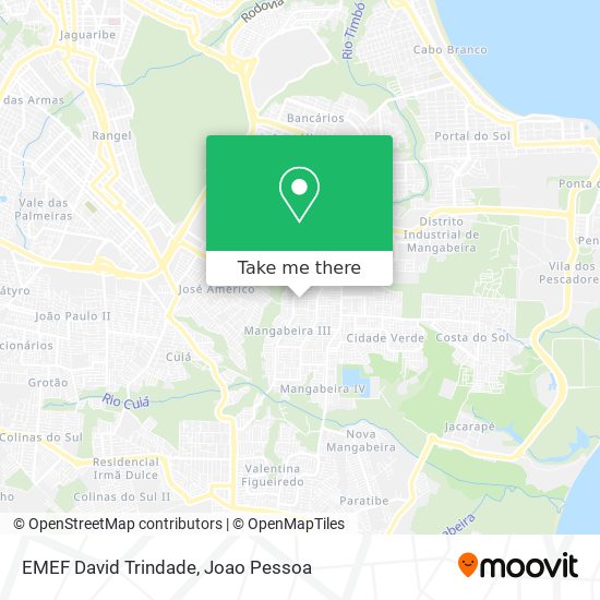 EMEF David Trindade map