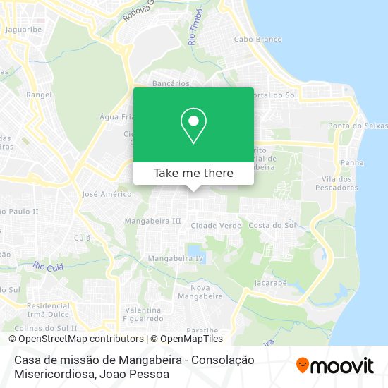 Casa de missão de Mangabeira - Consolação Misericordiosa map