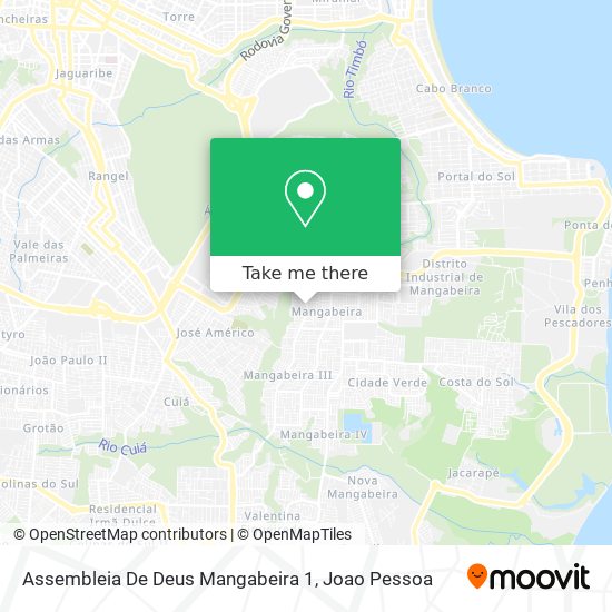 Assembleia De Deus Mangabeira 1 map