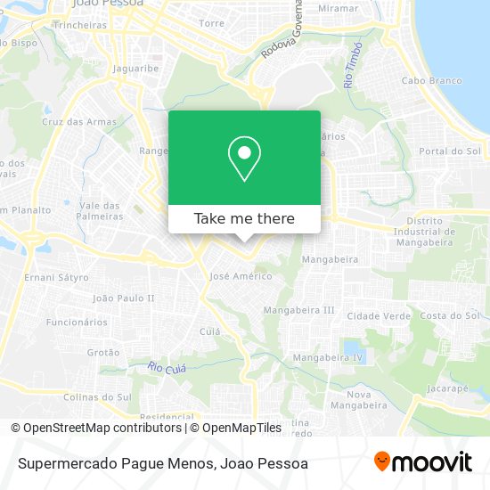 Supermercado Pague Menos map