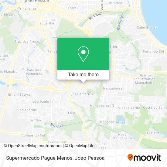Supermercado Pague Menos map