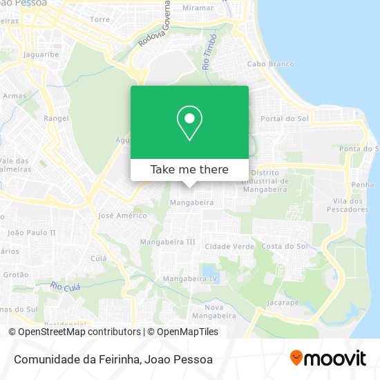 Comunidade da Feirinha map