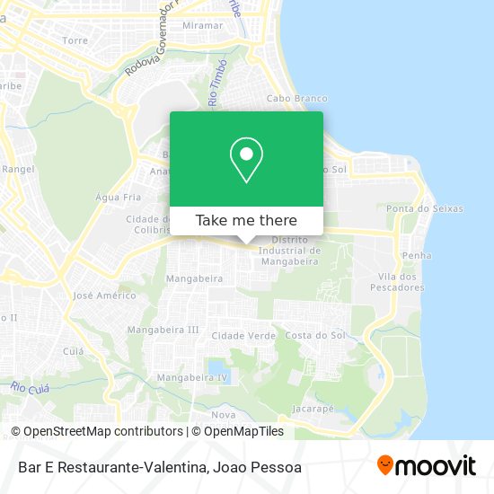 Mapa Bar E Restaurante-Valentina